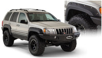 Thumbnail for Bushwacker 99-04 Jeep Grand Cherokee Cutout Style Flares 2pc - Black