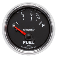 Thumbnail for AutoMeter Gauge Fuel Level 2-1/16in. 73 Ohm(e) to 10 Ohm(f) Elec Gs