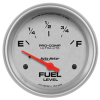 Thumbnail for Autometer Ultra-Lite 52mm Electronic Fuel Level Gauge