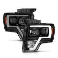 Thumbnail for ANZO 2009-2014 Ford F-150 Projector Light Bar H.L Black Amber