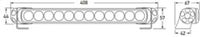 Thumbnail for Hella Led Light Bar 350 / 14in Driving Beam - Clear