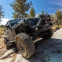 Thumbnail for Go Rhino 07-20 Jeep Wrangler JL/JLU/JK/JKU/Gladiator JT Trailline Front Stubby Bumper