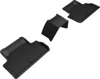 Thumbnail for 3D MAXpider 2019-2023 Genesis G70 Kagu 2nd Row Floormats - Black