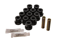 Thumbnail for Energy Suspension 55 Chevy Bel Air Black Rear Leaf Spring Bushing Set