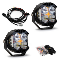 Thumbnail for Baja Designs Jeep JL/JT Rubicon Steel Bumper LED Light Kit LP4