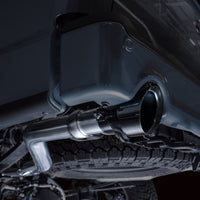 Thumbnail for AWE Tuning 2021+ Ford F-150 Tremor (w/ Bumper Cutouts) 0FG Non-Resonated Catback -Diamond Black Tips