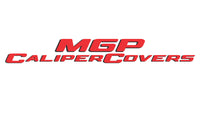 Thumbnail for MGP 4 Caliper Covers Engraved Front & Rear Denali Red finish silver ch