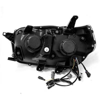 Thumbnail for AlphaRex 10-13 Toyota 4Runner LUXX LED Proj Headlights Plank Style Alpha Black w/Seq Signal/DRL
