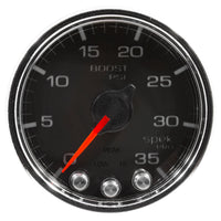 Thumbnail for Autometer Spek-Pro Gauge Boost 2 1/16in 35psi Stepper Motor W/Peak & Warn Black/Chrome