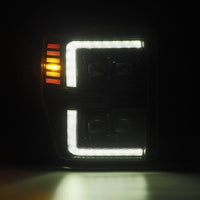 Thumbnail for AlphaRex 08-10 Ford F250-550 NOVA-Series LED Projector Headlights Black w/Activ Light/Seq Signal