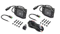 Thumbnail for Hella Universal Black Magic 3.2in L.E.D. Cube Kit - Flood Beam (Flush Mount)