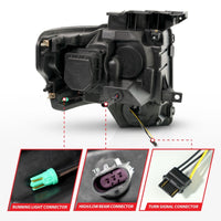 Thumbnail for ANZO 09-14 Ford F-150 Full LED Proj Headlights w/Initiation Feature - Chrome