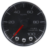 Thumbnail for Autometer Spek-Pro Gauge Fuel Press 2 1/16in 100psi Stepper Motor W/Peak & Warn Blk/Chrm