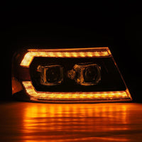 Thumbnail for AlphaRex 04-08 Ford F150 PRO-Series Projector Headlights Alpha-Black w/ Sequential Signal and DRL