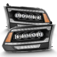 Thumbnail for AlphaRex 09-18 Ram 2500 NOVA LED Proj Headlights Plank Style Chrome w/Activ Light/Seq Signal/DRL