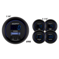 Thumbnail for Autometer Cobalt Digital 3-3/8in Programmable Electric Speedometer/ 2-1/16in Electric Oil Pressure