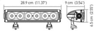 Thumbnail for Hella Value Fit Design 11in - 60W LED Light Bar - Combo Beam