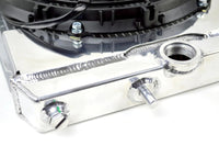 Thumbnail for CSF 96-07 Mitsubishi Evo 4/5/6/7/8/9 Full-Slim Radiator w/12in Fan & Shroud/-16AN & Slip On Fitting