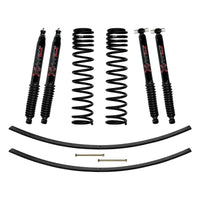 Thumbnail for Skyjacker Jeep XJ 3in FR Dual Rate Long Coil Suspension Lift LKit w/RR Add-A-Leafs/Black Max Shocks