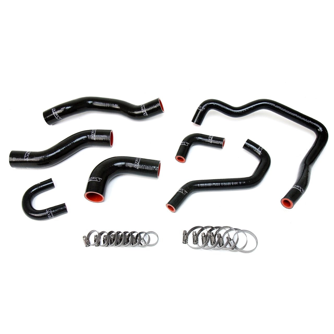HPS Reinforced Black Silicone Radiator + Heater Hose Kit Coolant for Toyota 89-95 4Runner 22RE Non Turbo EFI LHD
