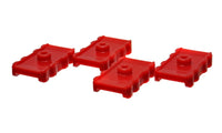 Thumbnail for Energy Suspension 73-78 Chrysler Red Leaf Spring Isolator Set w/ Ribbed Sides