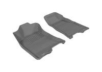 Thumbnail for 3D MAXpider 2004-2012 Chevrolet/GMC Colorado/Canyon Crew Cab Kagu 1st Row Floormat - Gray