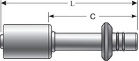 Thumbnail for Gates Aluminum Male (Ford) Spring Lock PolarSeal Fitting