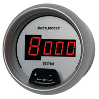 Thumbnail for AutoMeter Gauge Tach 3-3/8in. 10K RPM In-Dash Digital Silver Dial W/ Red Led