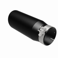 Thumbnail for MagnaFlow Tip Stainless Black Coated Single Double Round Single Outlet 5in Dia 4in Inlet 13in L