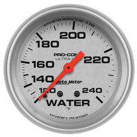 Thumbnail for Autometer Ultra-Lite 66.7mm 120-240 Deg F Mechanical Water Temperature Gauge - White