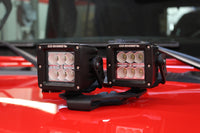 Thumbnail for Go Rhino 18-20 Jeep Wrangler JL/JLU/Gladiator JT Light Mount - Two 3in Cubes