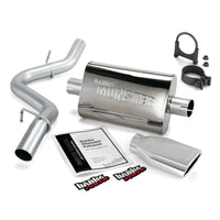 Thumbnail for Banks Power 97-99 Jeep 2.5/4.0L Wrangler Slip Fit Cat Monster Exh Sys - SS Single Exh w/ Chrome Tip