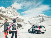 Thumbnail for Thule SnowPack M Ski/Snowboard Rack (Up to 4 Pair Skis/2 Snowboards) - Black/Silver