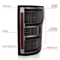 Thumbnail for ANZO 18-19 Ford F-150 LED Taillights Smoke