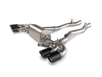 Thumbnail for Akrapovic 2020 BMW M8/M8 Competition (F91/F92) w/OPF/GPF Slip-On Line (Titanium) w/Carbon Tips