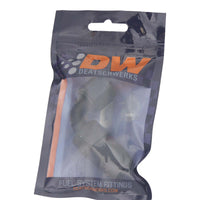 Thumbnail for DeatschWerks 8AN Female Swivel 90-Degree Hose End CPE - Anodized Matte Black