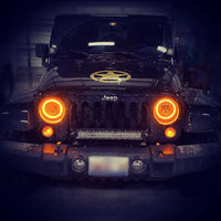Thumbnail for Oracle 7in High Powered LED Headlights - Black Bezel - ColorSHIFT - BC1 SEE WARRANTY