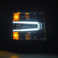 Thumbnail for AlphaRex 16-18 Chevy 1500HD LUXX LED Proj Headlights Chrome w/Seq Actv Lgt / Seq Sig (Req PN 810023)