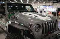 Thumbnail for DV8 Offroad 18+ Jeep JL Heat Dispersion Hood - Primer Black