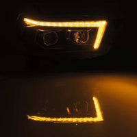 Thumbnail for AlphaRex 10-13 Toyota 4Runner PRO-Series Projector Headlights Plank Style Black w/Seq Signal/DRL