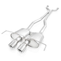 Thumbnail for Stainless Works 2009-15 Cadillac CTS-V Coupe 3in Catback System X-Pipe S-Tube Mufflers 4in Tips