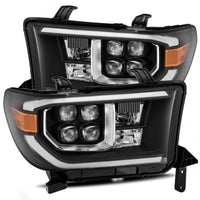 Thumbnail for AlphaRex 07-13 Toyota Tundra NOVA LED Proj Headlights Black w/ Activ Light/Seq Signal/DRL