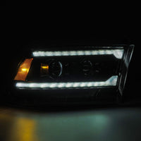 Thumbnail for AlphaRex 09-18 RAM 1500 PRO-Series Proj Headlights Alpha-Black w/Sequential Signal & Top/Middle DRL