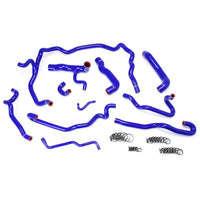 Thumbnail for HPS Blue Reinforced Silicone Radiator + Heater Hose Kit Coolant for BMW 04-05 530i E60 Left Hand Drive