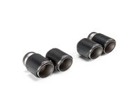 Thumbnail for Akrapovic 2021+ BMW G87 M2, G80 M3 & G82 M4 Classic Carbon Design Tail Pipe Set