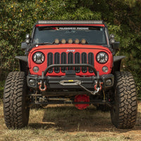 Thumbnail for Rugged Ridge Arcus Front Bumper Tube Overrider Black JK