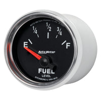 Thumbnail for Autometer GS 52mm 0-90 ohms Short Sweep Electronic Fuel Level GM Gauge