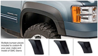 Thumbnail for Bushwacker 07-14 GMC Sierra 2500 HD Extend-A-Fender Style Flares 2pc - Black