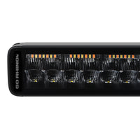 Thumbnail for Go Rhino Xplor Blackout Combo Series Dbl Row LED Light Bar w/Amber (Side/Track Mount) 40in. - Blk
