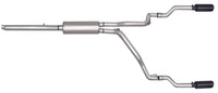 Thumbnail for Gibson 05-08 Dodge Dakota SLT 3.7L 2.5in Cat-Back Dual Split Exhaust - Black Elite